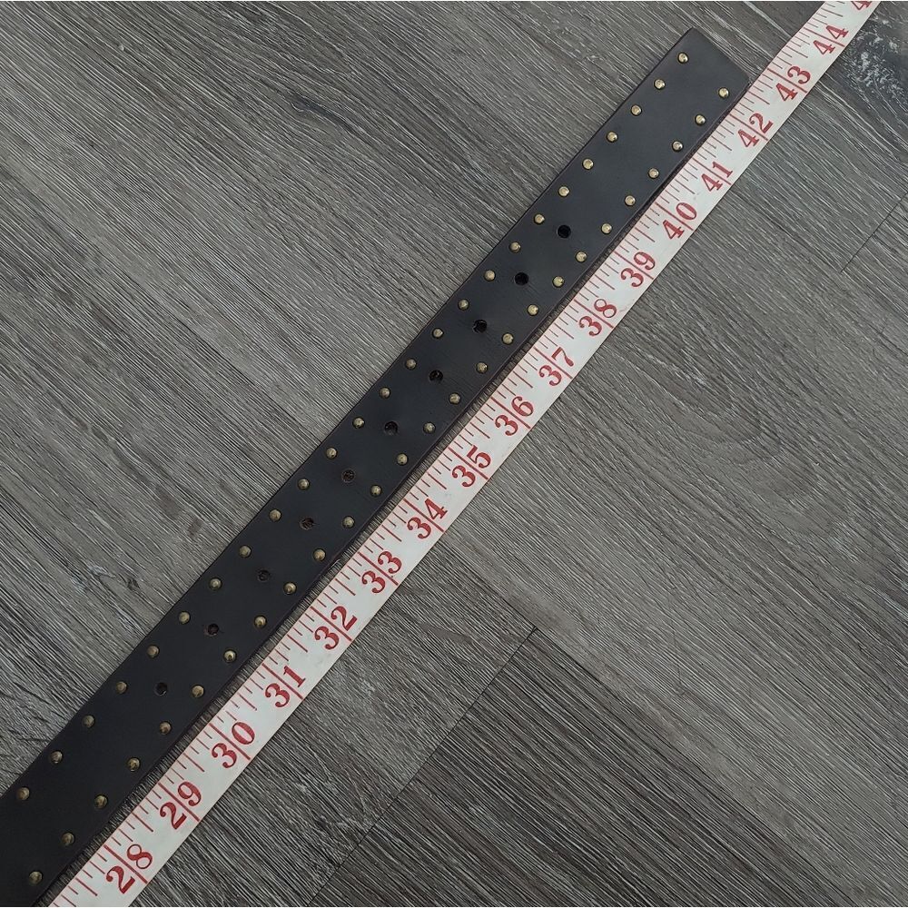 Brown Rivet Studded Belt 43" Long - Picture 3 of 4